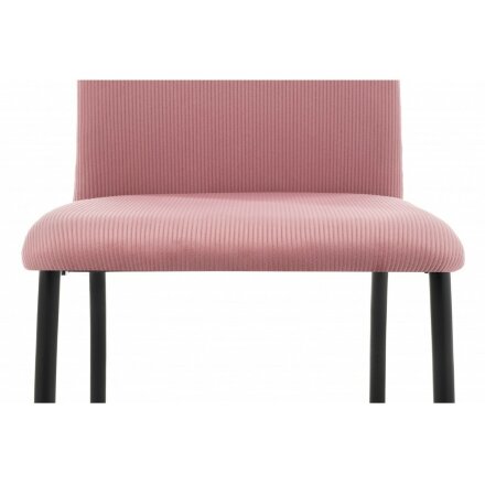 Стул на металлокаркасе Tod pink / black 