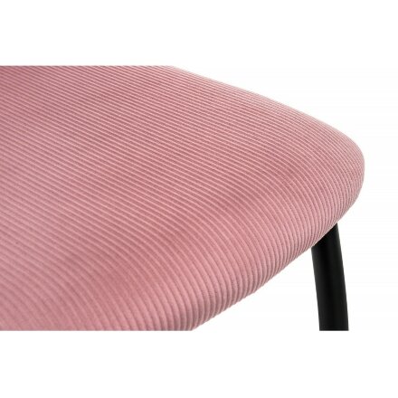 Стул на металлокаркасе Tod pink / black 
