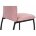 Стул на металлокаркасе Tod pink / black 