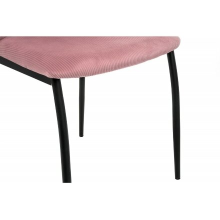 Стул на металлокаркасе Tod pink / black 