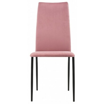 Стул на металлокаркасе Tod pink / black 