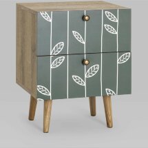 Тумбочка Stool Group Berber с двумя ящиками 18 принт ножки массив ясеня.
