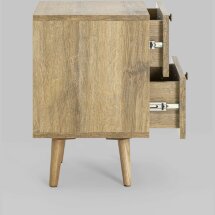 Тумбочка Stool Group Berber с двумя ящиками 18 принт ножки массив ясеня.
