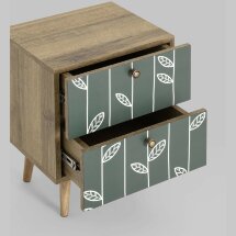 Тумбочка Stool Group Berber с двумя ящиками 18 принт ножки массив ясеня.