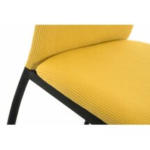 Стул на металлокаркасе Tod yellow / black