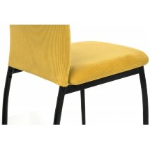 Стул на металлокаркасе Tod yellow / black