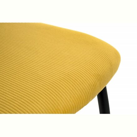 Стул на металлокаркасе Tod yellow / black 