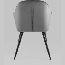 Кресло Stool Group Кристи серое мягкое обивка велюр