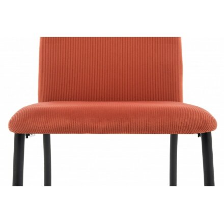 Стул на металлокаркасе Tod red / black 