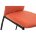 Стул на металлокаркасе Tod red / black 