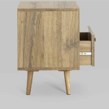 Тумбочка Stool Group Berber с открытой полкой и одним ящиком 18 принт ножки массив ясеня.