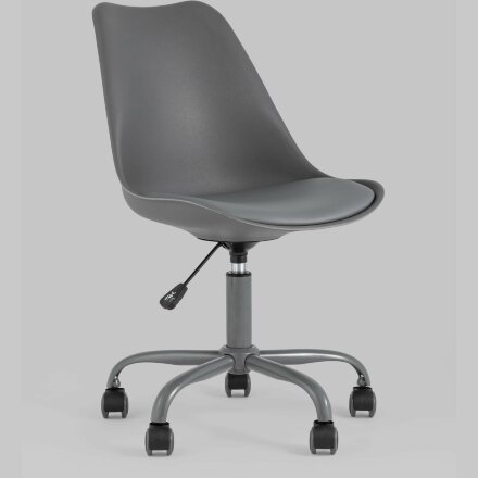 Стул офисный Stool Group Blok пластиковый серый 