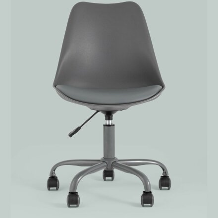 Стул офисный Stool Group Blok пластиковый серый 