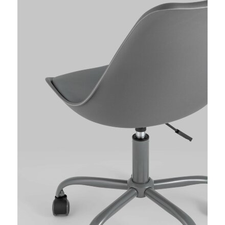 Стул офисный Stool Group Blok пластиковый серый 