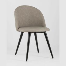 Стул Stool Group обеденный Лион светло-серая экокожа