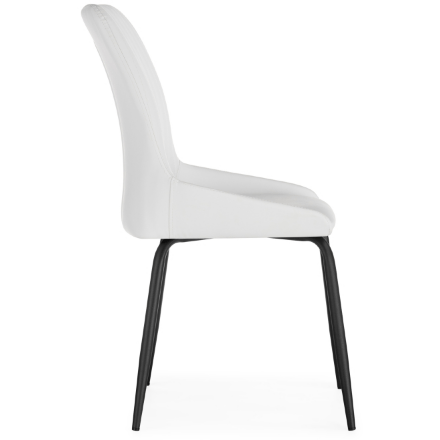 Стул на металлокаркасе Lado white / black 