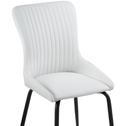 Стул на металлокаркасе Lado white / black 