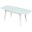 Стол ELIOT 120 FROSTED SUPER WHITE белое матовое стекло/ белый каркас М-City 