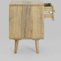 Тумбочка Stool Group Berber с открытой полкой и одним ящиком 31 принт ножки массив дерева