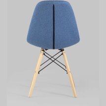 Стул Stool Group DSW SOFT синий обивка рогожка ножки массив бука металлический каркас