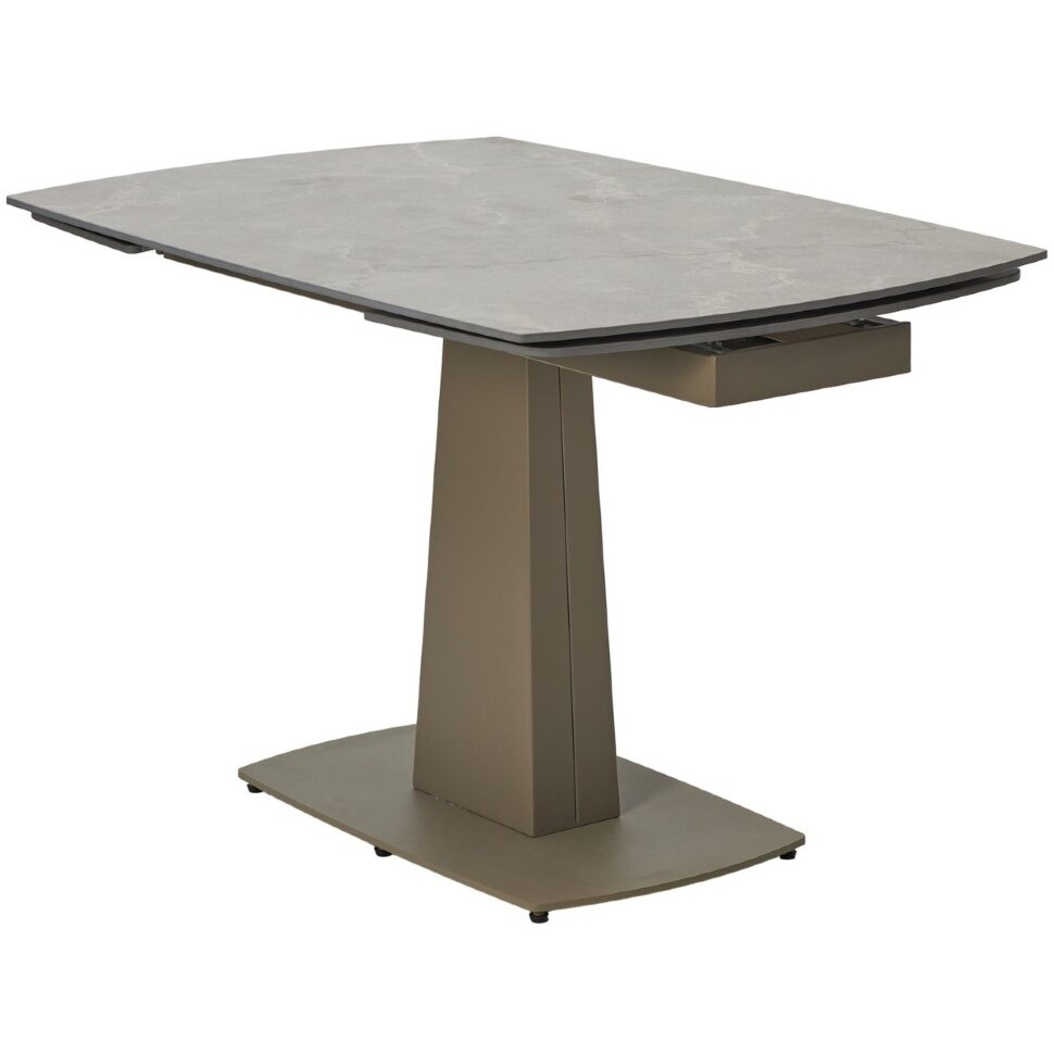 Стол БАЛД (BALDE) 120 цвет ЛАТТЕ МАТОВЫЙ (MATT LATTE STONE SOLID CERAMIC)/ ТАУПЕ (TAUPE), ®DISAUR Стол БАЛД (BALDE) 120 цвет ЛАТТЕ МАТОВЫЙ (MATT LATTE STONE SOLID CERAMIC)/ ТАУПЕ (TAUPE), ®DISAUR