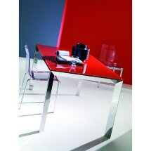 Стол SIRIO (42,38G) 110/150х75хН75 см (G093 LEGS/ M089 FRAME/C152 черн глянц ст)