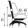 Детское кресло Comf-pro CONAN New C3-317 белое с черным