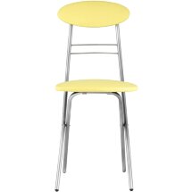 Стул складной Stool Group М8-01 Компакт желтый металлический каркас, обивка экокожа