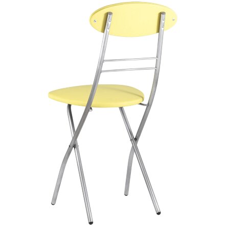 Стул складной Stool Group М8-01 Компакт желтый металлический каркас, обивка экокожа 