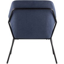 Кресло Stool Group Шелфорд синее мягкое тканевое