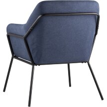 Кресло Stool Group Шелфорд синее мягкое тканевое