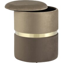Пуф Stool Group Кэрри с ящиком коричневый