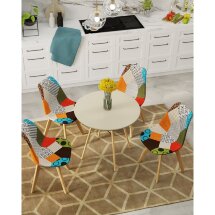 Стол Eames DSW D80 бежевый