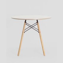 Стол Eames DSW D80 бежевый