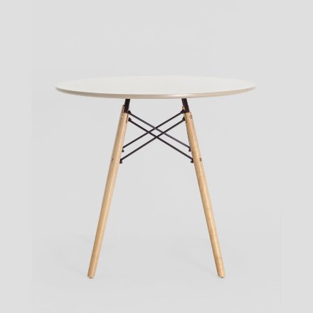 Стол Eames DSW D80 бежевый 