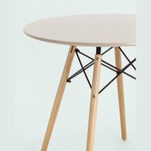 Стол Eames DSW D80 бежевый