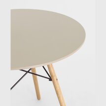 Стол Eames DSW D80 бежевый