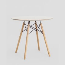Стол Eames DSW D80 бежевый