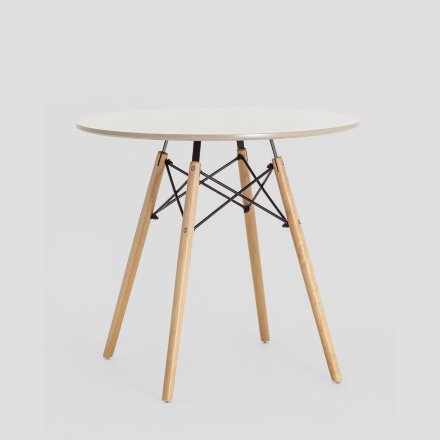 Стол Eames DSW D80 бежевый 
