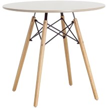 Стол Eames DSW D80 бежевый