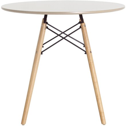 Стол Eames DSW D80 бежевый 