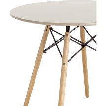 Стол Eames DSW D80 бежевый