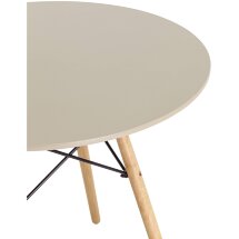 Стол Eames DSW D80 бежевый
