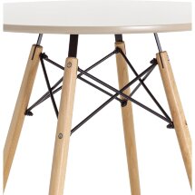 Стол Eames DSW D80 бежевый