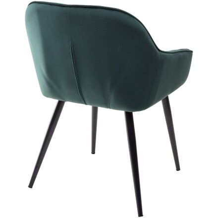 Стул BREEZE BLUVEL-78 GREEN, велюр / черный каркас, велюр М-City 