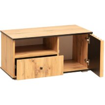 ТВ-тумба Либерти 51.07 дуб вотан / черный / профиль Masa Decor дуб вотан