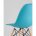 Стул Eames DSW бирюзовый x4 
