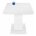 Стол стеклянный Мебель Китая Vlinder 140 super white 