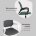 Кресло офисное TopChairs ST-BASIC-W красная ткань крестовина белый пластик 