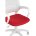 Кресло офисное TopChairs ST-BASIC-W красная ткань крестовина белый пластик 